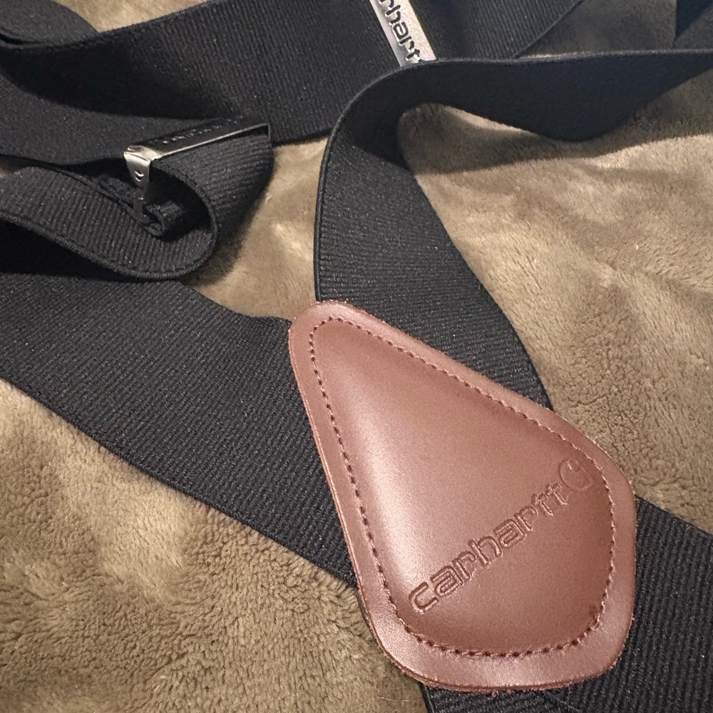 Carhartt Black and Brown Men's suspenders